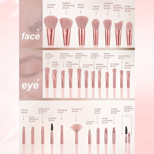 55pcs Face Makeup Tools Set